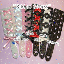 Load image into Gallery viewer, 8in Resin Pocket Paddle Lace-up Corset Heart