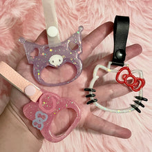 Load image into Gallery viewer, Mini Size Kawaii San Inspired Characters Mini Tsurikawa Keychain - Customizable Made to Order